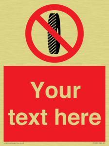 Custom Do Not Change Grinding Wheel Sign